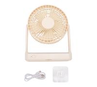 TOPINCN Ventilatore Portatile, Ventilatore da Campeggio Ricaricabile con Luce e Gancio per Appendere, USB a 3 velocità Piccolo per Tende, Viaggi, Casa, Ufficio, Camera da Letto