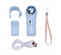 TOPINCN Ventilatore Portatile, Ventilatore Portatile Ricaricabile Tramite USB 100 velocità 18000 Giri/min con Motore Ad Alta velocità con Morsetto Staccabile per (BLUE)
