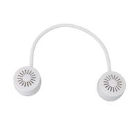 TOPINCN Ventile a Collo Pieghevole, Generatore di Brezza Scollatura, Refrigeratore di Aria Al Collo Appeso a Lama Portatile con Tubo Angolare Regolabile per Sport da Escursionismo da (WHITE)