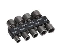 TOPINCN Versatile 9pcs -hex -bit Set di Socket Set Crom Vanadio in Acciaio per Cacciaviti Elettronici con Magazzini