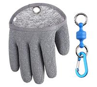 TOPIND Guanti da pesca, guanti da caccia, impermeabili, anti taglio, in filo di PE intrecciato, in lattice, con magnete, taglia M, L, XL