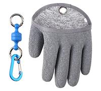 TOPIND Guanti da pesca, guanti da caccia, impermeabili, anti taglio, in filo di PE intrecciato, in lattice, con magnete, taglia M, L, XL