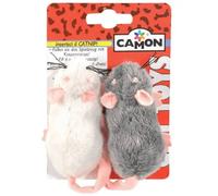 Topini con tasca per catnip Camon 2 Topini - Giochi per gatti - 1° ORDINE? scegli lo sconto BZR5 / BZR20 + 200 punti fedeltà