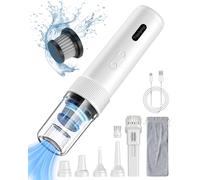 Topipop Aspirapolvere Auto, 21000PA Aspirabriciole Senza Fili, Mini Aspiratore Portatile & Potente Con Multifunzione, Piccolo Aspira Briciole Con luce LED per Casa, Ufficio, Campeggio