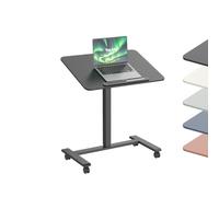 TopJob Anydesk - Scrivania mobile pieghevole, portatile, con ruote bloccabili, supporto pieghevole, postazioni di lavoro per computer, utilizzata per casa, divano, comodino, camera da letto, cucina