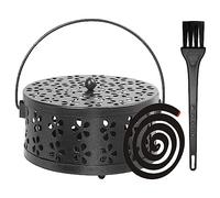 TOPJOWGA Porta Bobina per Zanzare, Supporto a Spirale per Zanzare Supporto per Incenso, Supporto per Spirali Antizanzare in Ferro Retrò, Bruciatore di Incenso Supporto a Spirale per Casa Giardino