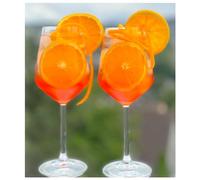 Topkapi Aperol Spritz Glas Heesthal - Aperol Bicchieri Lillet, bicchieri da cocktail, 370 ml, vetro professionale per Aperol Spritz, Lillet, Hugo, Amalfi, cocktail, 6 pezzi