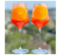 Topkapi elite Aperol Spritz Emilia, set di 6 calici da vino, 480 ml
