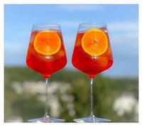 Topkapi Elite Aperol Spritz Vetro Nenkersdorf I 2 pezzi Aperol Spritz Bicchieri XXL Misura I Lavabile in Lavastoviglie I Vetro Cristallo Senza Piombo I Made in Germany