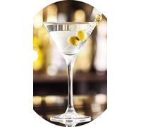 Topkapi Elite Martini Cassis - Bicchieri da cocktail in cristallo senza piombo per Martini, Cassis Cocktail, 240 ml, 6 pezzi