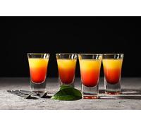 Topkapi Tiki Luna, bicchierini da shot, 4 cl, per tequila, vodka, rum, grappa, Raki, Sambuca, Ouzo della serie Tiki Bar