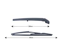 KIT TERGICRISTALLO POSTERIORE COMPLETO DI BRACCIO PER FIAT PANDA 141A 1° SERIE