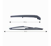 KIT TERGICRISTALLO POSTERIORE COMPLETO DI BRACCIO PER FIAT PANDA 141A 1° SERIE