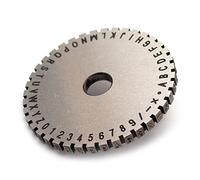 Toplionace Carattere Piastra Caratteri Word Ruota Dentata per Goffratrice Manuale in Acciaio Goffratrice con Piastra in Lamiera (4.0MM)
