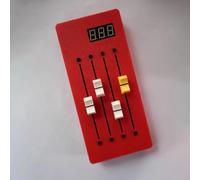 Toplionace Controller CC con Display Digitale - Controller Midi a 4 Tracce con Fader Lungo per Daw (Rosso)