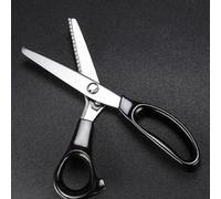 Toplionace Forbici Seghettate in Acciaio Inossidabile da Barra Buccia D'arancia Buccia di Limone Forbici per Decorazione Cocktail in Tessuto di Pizzo (Semicerchio)