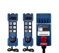 Toplionace Gru a Ponte con Comando a Distanza Wireless Industriale GT-RS06, Piattaforma di Sollevamento, Attrezzatura Idraulica (Due Trasmettitori, ACDC18-65V)