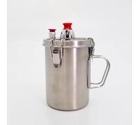 Toplionace Mini Pentola a Pressione Portatile in Acciaio Inossidabile 304 per Uso Alimentare da 600 Ml, Valvola di Sicurezza da 50 Kpa