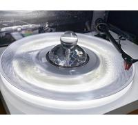 Toplionace Morsetto per Peso Giradischi in Cristallo - Stabilizzatore di Dischi Lp di Alta Qualità, Riduzione delle Vibrazioni Hi-Fi, Base Non Filettata Cristallo Ottico K9