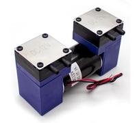 Toplionace Pompa a Vuoto Micro Doppia Testa, Mini Pompa a Diaframma 25W 12V 24V 220V Pompa Elettrica Silenziosa Piccola Pompa ad Aria Medica, 15L/min (24V)