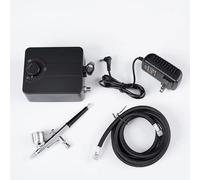 Toplionace Pompa per Aerografo con Avvio/Arresto Automatico e Regolazione Infinita della Tensione, Set Mini Pompa Dell'aria ad Ampio Voltaggio da 110-230V (0,3 mm)