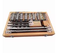 Toplionace Set di Spessori per Boccole Brocciate con Scanalatura per Chiavetta in HSS 22 Pezzi 12-30 Set di Utensili per Sedi per Chiavetta con Sistema Metrico per CNC