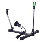 Toplionace Supporto da Pesca Pieghevole Portatile Multifunzionale da Pavimento con Luce, Torretta con Supporto Magnetico per Canne da Pesca