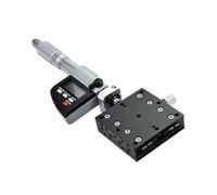 Toplionace Tavolino di Spostamento Digitale Sull'asse X, Slitta di Traslazione Unidimensionale con Regolazione Fine di Precisione Manuale per Esperimenti Ottici (60x60mm)