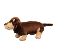 TOPLITHE Simulazione Bassotto Peluche, Realistico Cane Peluche Tagliato Cucciolo Peluche for Bambini Ragazzi Ragazze Decorazioni for La Casa(Brown,25CM/11IN)