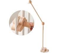 TOPLIVING HBM, supporto mobile per culla, in legno, con braccio e gancio per culla, decorazione per la cameretta dei bambini