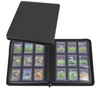 Toploader Album di Carte da Collezione per 288 Top Loader, Album Carte Collezione 9 Tasche per Carte Rigid Toploader da 8,6 x 11,2cm, con cerniera per TCG, Magic, YuGi Oh, MTG (32 Pagine,Nero)