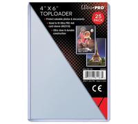 Toploader Per Cartoline 4" X 6", 25 Pezzi