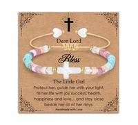 Toplstud Braccialetti per ragazze, braccialetti per ragazze, regali di compleanno, Natale, cresima, regali religiosi per figlia nipote, Pietra