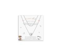 Toplstud Collana a strati con ciondolo a forma di cuore, regalo di compleanno per moglie, figlia, sorelle, mamma, Regolabile, Metallo, Non pietra preziosa