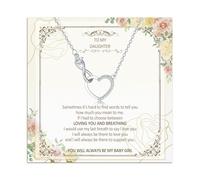 Toplstud Collane per ragazze per figlia, nipote, infinito amore cuore collane per ragazze, San Valentino, Natale, compleanno, regalo per figlia nipote, Zirconia cubica
