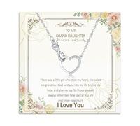 Toplstud Collane per ragazze per figlia, nipote, infinito amore cuore collane per ragazze, San Valentino, Natale, compleanno, regalo per figlia nipote, Zirconia cubica