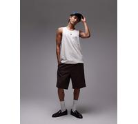 Topman - Canotta écru fiammata in misto lino-Bianco XS