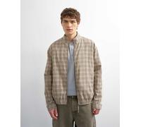 Topman - Giacca harrington marrone testurizzato a quadri L