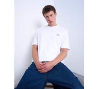 Topman - T-shirt comoda bianca con stampa Going Nowhere-Bianco XL