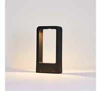 Topmo-plus LED Palo da Esterno con Inserto a Terra nero Paletto da Patio Faretto da giardino / 7W COB Lampada da sentieri con Inserto a Punta per Pathway Yard aiuole 3000K 30CM