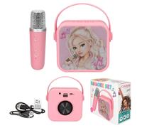 TOPModel Karaokeset met microfoon, roze, 4 stemveranderingen, bluetooth-luidspre