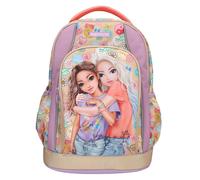 Topmodel - School Backpack Girl Power - Beige, Lilac, And Coral (41... NUOVO