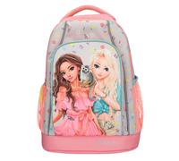 Depesche TOPModel Juicy 13331 - Zaino per la scuola, con motivo floreale e manico telescopico e ruote, Colore: rosa., Mittelgroße, Casual