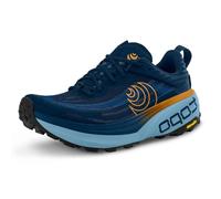 Topo Athletic Vista, Scarpe da corsa da uomo, leggere, comode, drop da 5 mm, per trail running, blu navy/arancione., 42 EU