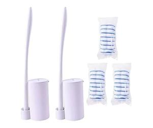 Topo Bear Set di 2 scopino usa e getta per WC con 24 ricariche