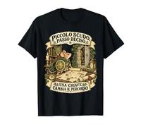 Topo Cavaliere con Scudo e Mappa Fantasy Maglietta