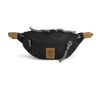 Topo Designs Marsupio da montagna, marsupio, 100% nylon riciclato, capacità 2 l, cerniere YKK, Nero/Neutro, taglia unica