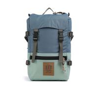 Topo Designs Rover Pack Mini - Zaino piccolo per EDC, gite giornaliere, escursioni, design iconico Denver, commercio equo e solidale + Bluesign, Blu pietra/verde cenere, One Size, Rover Pack Mini
