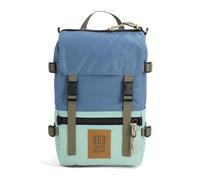 Topo Designs Rover Pack Mini - Zaino piccolo per EDC, gite giornaliere, escursioni, design iconico Denver, commercio equo e solidale + Bluesign, Blu pietra/verde cenere, One Size, Rover Pack Mini