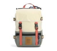 Topo Designs Rover Pack - Zaino per EDC, gite, escursioni, iconico design Denver, commercio equo e solidale + Bluesign, Bone White/Beetle, Taglia unica, Rover Pack Mini